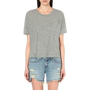Rag & Bone Gray Short Sleeve Tee Shirt Size Medium